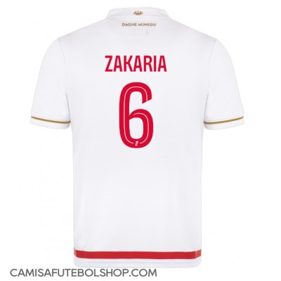 Camisa de time de futebol AS Monaco Denis Zakaria #6 Replicas 1º Equipamento 2025-26 Manga Curta Camisa de time de futebol AS Monaco Denis Zakaria #6 Replicas 1º Equipamento 2025-26 Manga Curta